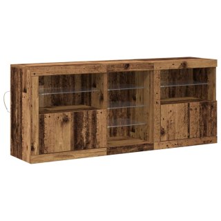Komoda LED Stare drewno 162 x 37 x 67 cm Drewno inżynieryjne