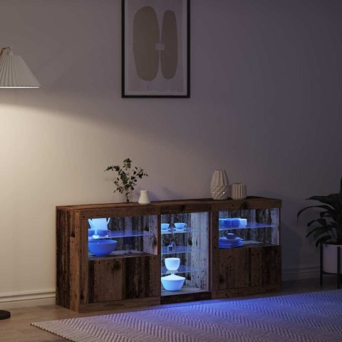 Komoda LED Stare drewno 162 x 37 x 67 cm Drewno inżynieryjne