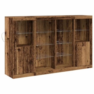 Komoda LED Stare drewno 163 x 37 x 100 cm Drewno inżynieryjne