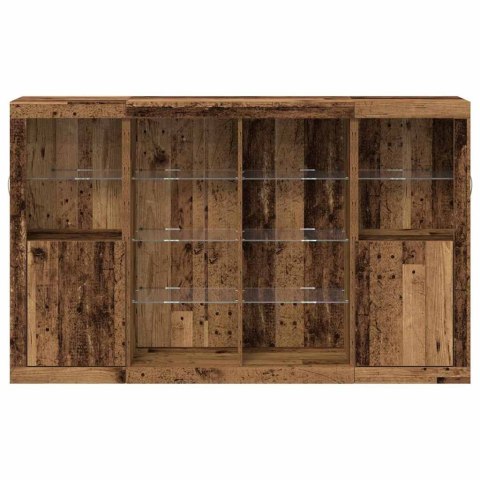 Komoda LED Stare drewno 163 x 37 x 100 cm Drewno inżynieryjne