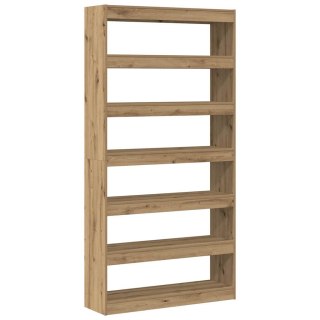 Szafka na książki 6 poziomy 100 x 30 x 198 cm Dąb Rzemieślniczy
