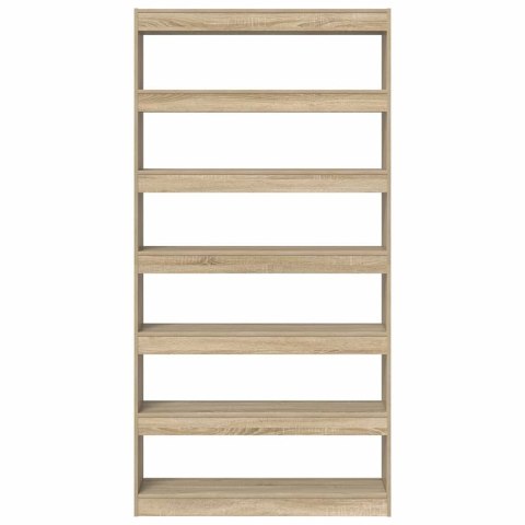 Szafka na książki 6 poziomy 100 x 30 x 198 cm Dąb Sonoma