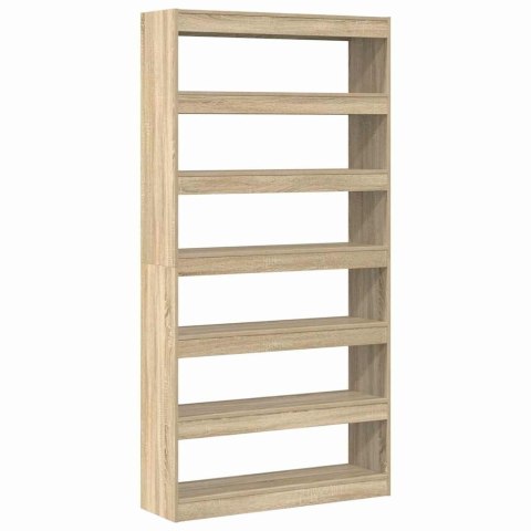 Szafka na książki 6 poziomy 100 x 30 x 198 cm Dąb Sonoma