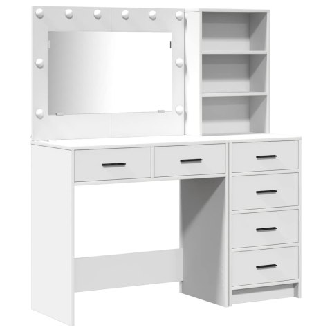 Toaletka 2 szt. Biały 78,5 x 41 x 135 cm Drewno inżynieryjne