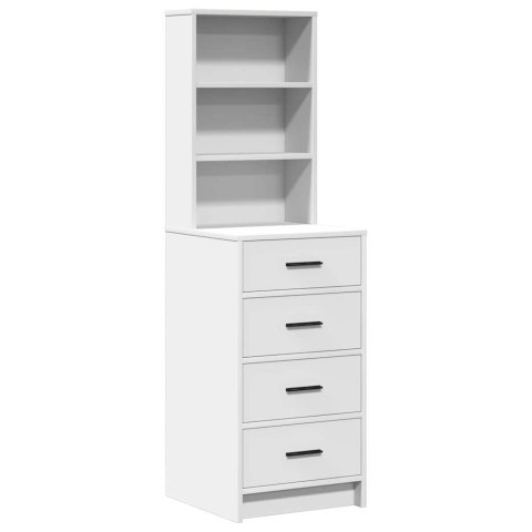 Toaletka 2 szt. Biały 78,5 x 41 x 135 cm Drewno inżynieryjne