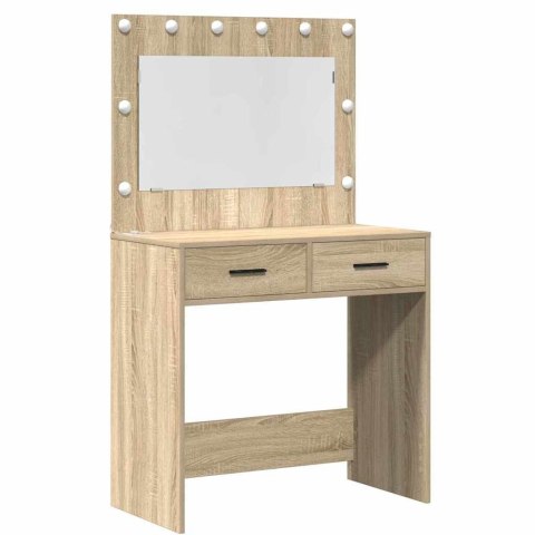 Toaletka 2 szt. Brązowy 78,5 x 41 x 135 cm Drewno inżynieryjne