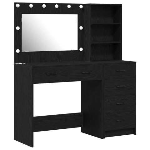 Toaletka 2 szt. Czarny 78,5 x 41 x 135 cm Drewno inżynieryjne