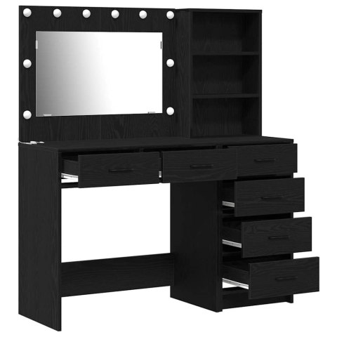 Toaletka 2 szt. Czarny 78,5 x 41 x 135 cm Drewno inżynieryjne