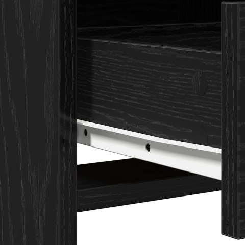 Toaletka 2 szt. Czarny 78,5 x 41 x 135 cm Drewno inżynieryjne