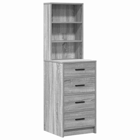 Toaletka 2 szt. Jasnoszary 78,5 x 41 x 135 cm