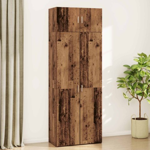 Szafka do przechowywania 2 szt. Stare drewno 80 x 42,5 x 225 cm