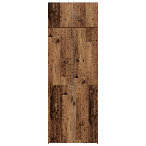 Szafka do przechowywania 2 szt. Stare drewno 80 x 42,5 x 225 cm