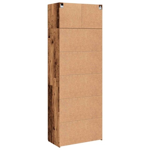 Szafka do przechowywania 2 szt. Stare drewno 80 x 42,5 x 225 cm