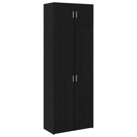Szafka do przechowywania 3 szt. Czarny Dąb 80 x 42,5 x 225 cm