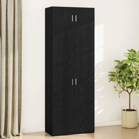 Szafka do przechowywania 3 szt. Czarny Dąb 80 x 42,5 x 225 cm