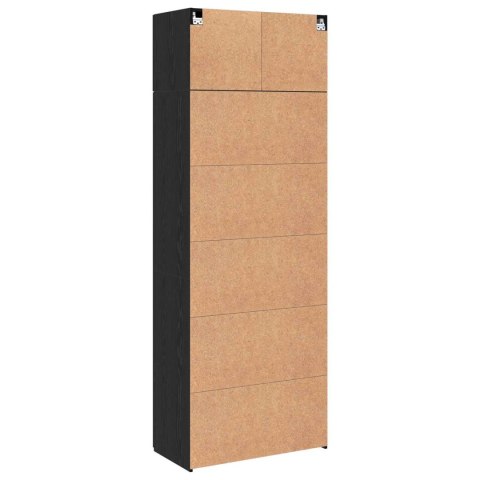 Szafka do przechowywania 3 szt. Czarny Dąb 80 x 42,5 x 225 cm