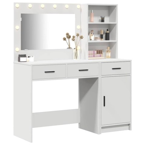 Toaletka 2 szt. Biały 78,5 x 41 x 135 cm Drewno inżynieryjne