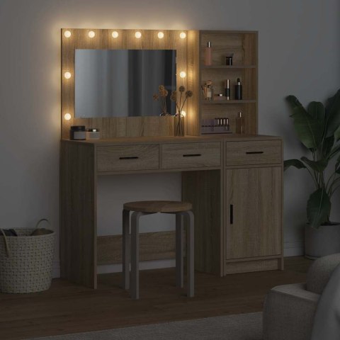 Toaletka 2 szt. Brązowy 78,5 x 41 x 135 cm Drewno inżynieryjne