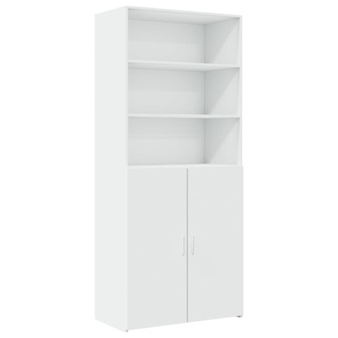 Szafka, biała, 80x42,5x225 cm, materiał drewnopochodny