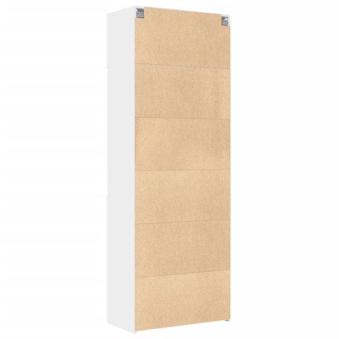 Szafka, biała, 80x42,5x225 cm, materiał drewnopochodny