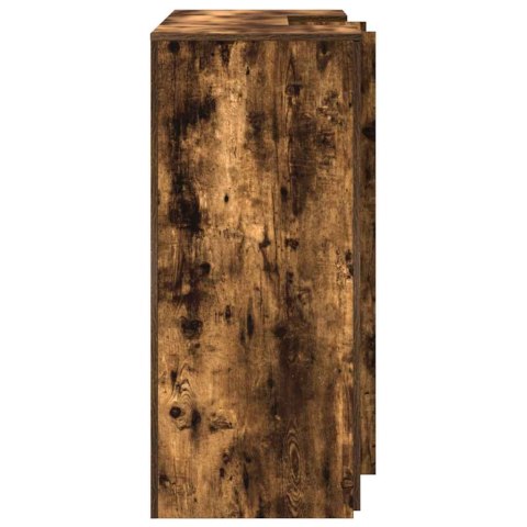 Biurko recepcyjne dąb wędzony 135x50x103,5 cm Drewno klejone