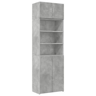 Szafka, szarość betonu, 70x42,5x225 cm, materiał drewnopochodny