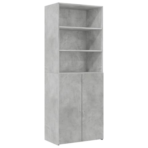 Szafka, szarość betonu, 70x42,5x225 cm, materiał drewnopochodny