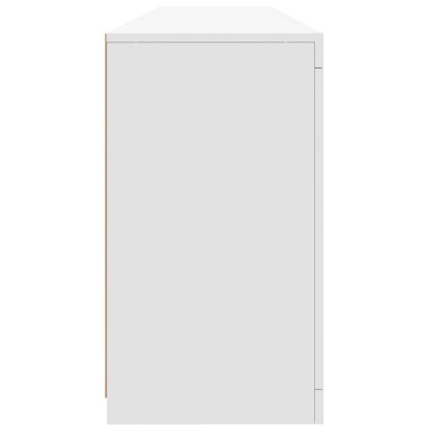 Szafka z oświetleniem LED, biała, 162x37x67 cm