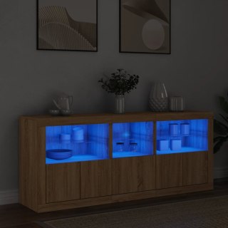 Szafka z oświetleniem LED, dąb sonoma, 162x37x67 cm