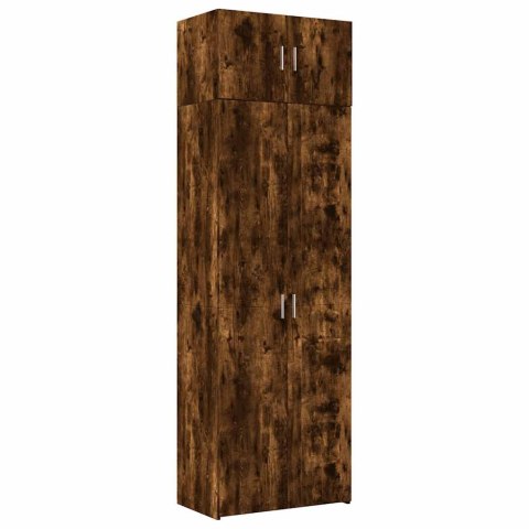 Szafka, przydymiony dąb, 70x42,5x225 cm materiał drewnopochodny