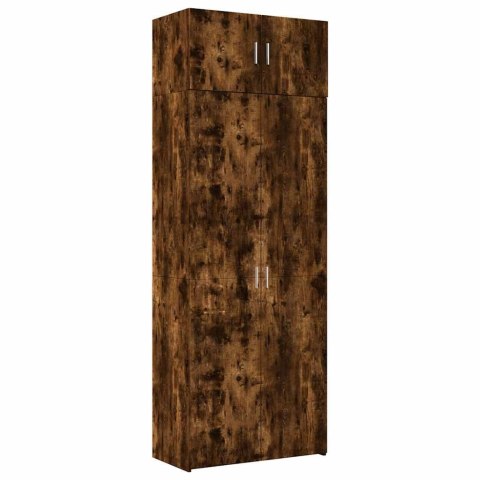 Szafka, przydymiony dąb, 80x42,5x225 cm materiał drewnopochodny