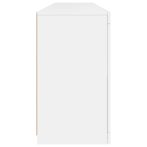 Szafka z oświetleniem LED, biała, 164x37x67 cm