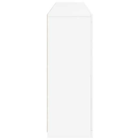Szafka z oświetleniem LED, biała, 181,5x37x100 cm