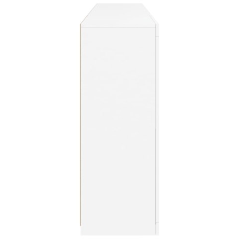 Szafka z oświetleniem LED, biała, 202x37x100 cm