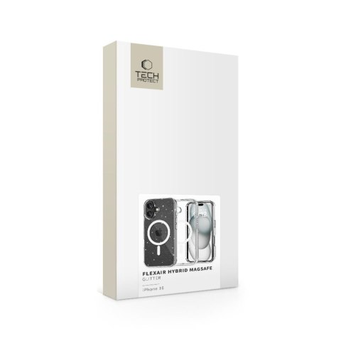 Etui pokrowiec na iPhone 16 FlexAir Hybrid MagSafe - przezroczysty