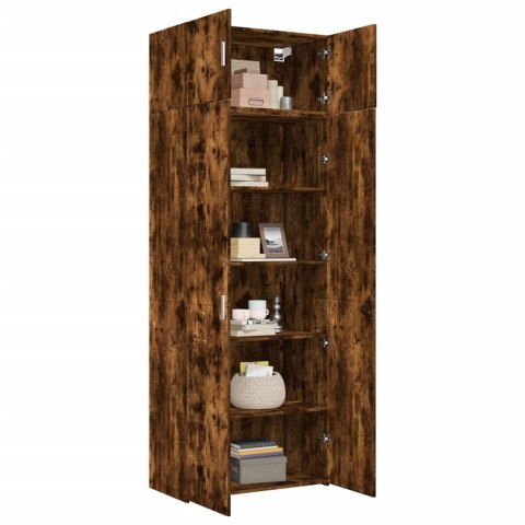 Szafka, przydymiony dąb, 80x42,5x225 cm materiał drewnopochodny