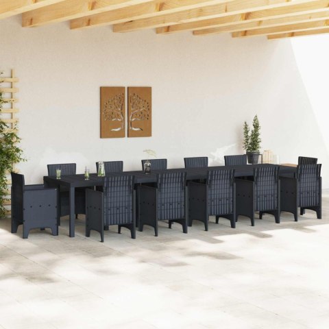Stół Ogrodowy Antracyt 400 x 100 x 73 cm polirattan