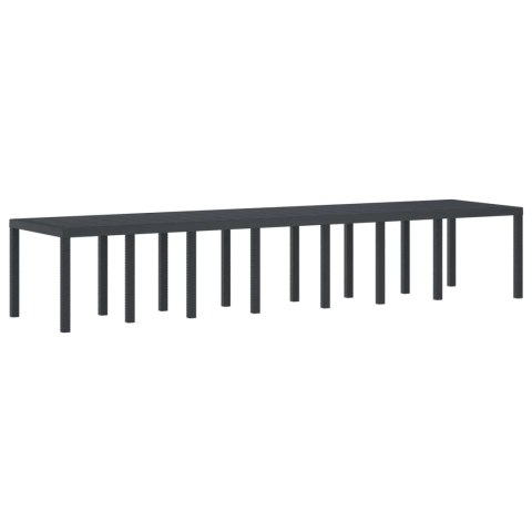 Stół Ogrodowy Antracyt 400 x 100 x 73 cm polirattan