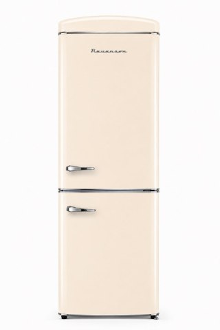 Lodówka Retro Ravanson LKK-315RC 597mm x 707mm x 1943 mm | 315l | Total No Frost | klasa E | kremowy