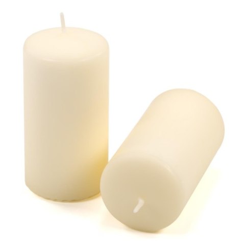 Świeca parafinowa, kremowa, 11,5 cm, czas 30 godz, 6szt