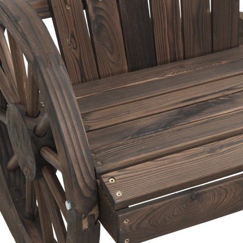 Krzesła bujane Adirondack, 2 szt., lite drewno jodłowe