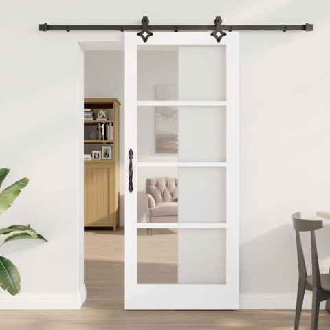 Drzwi przesuwne ORKDAL Biały i czarny 83 x 202 cm