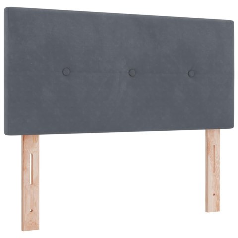 Łóżko Box Spring z materacem i LED ciemnoszary 120 x 190 cm