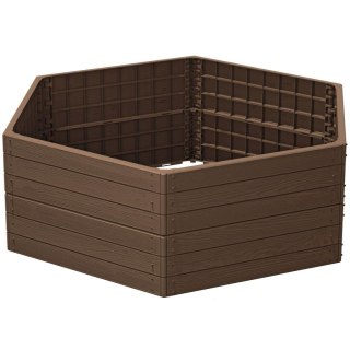 GRZĄDKA RABATKA OGRODOWA OBRZEŻE BASE WOOD 6 ELEMENTÓW RUSTYKALNA CEGŁA