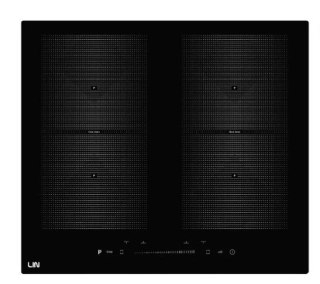 Płyta indukcyjna LIN LI-B47222 45 cm | 2 pola | PowerBoost | timer | czarny