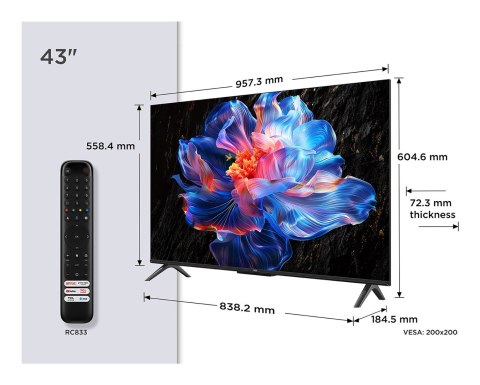 Telewizor 43" TCL 43P6K