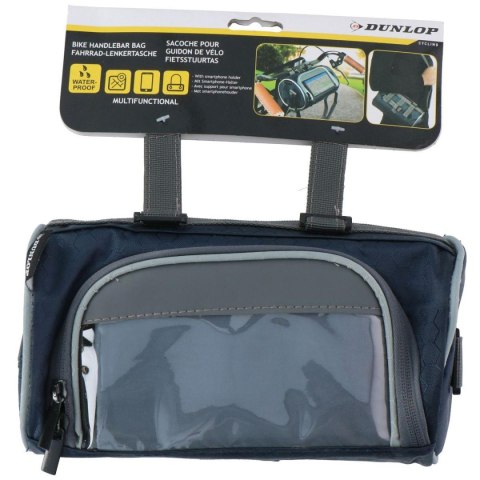 SAKWA TORBA ROWEROWA 2W1 NA KIEROWNICĘ DUNLOP - NAVY