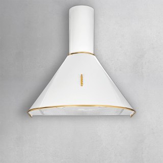 Okap kominowy AKPO WK-4 DANDYS GOLD 50 cm | LED | biały