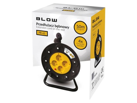 Przedłużacz bębnowy z uziemieniem BLOW PSB-3X2.5-4G/50M 50m (OUTLET)