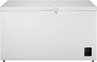 Zamrażarka skrzyniowa GORENJE FHC42EAW | klasa E | 420 l | 85 cm | FastFreeze | FreezeProtect -15°C | ConvertTotal | biały (OUTL